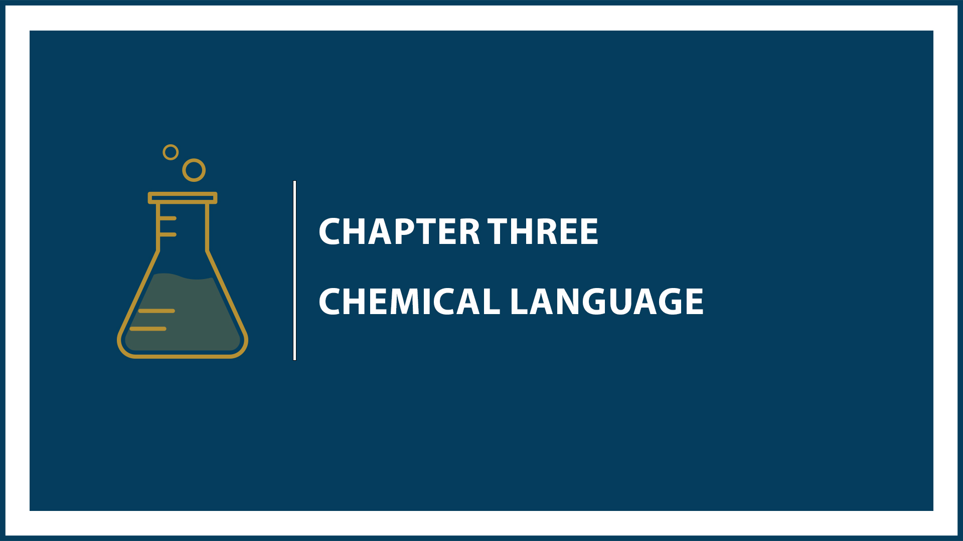 Chapter 3: Chemical Language